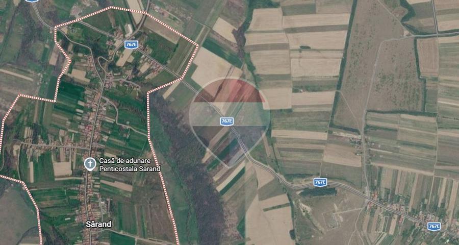 Teren agricol intravilan de 4421 mp, în Sărand