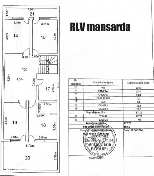 Casă cu 6 camere cu Teren 515 Mp în Terezian