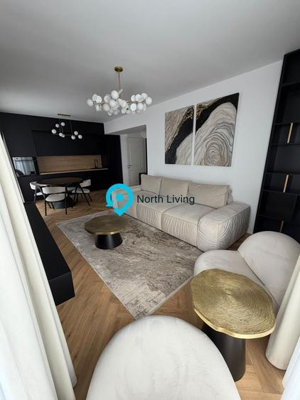 Apartament cu 2 camere, mobilat în Pipera