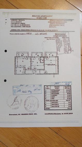 Apartament cu 2 camere decomandat în Paltin
