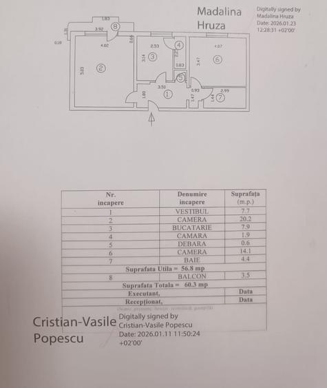 Apartament cu 2 camere decomandat în Rahova