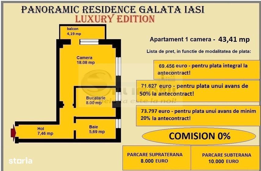 Garsonieră decomandată în Galata