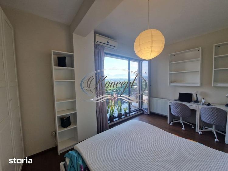 Apartament cu 2 camere semidecomandat, mobilat în Dâmbul Rotund