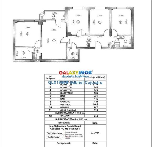 Apartament cu 4 camere semidecomandat în Dorobanți