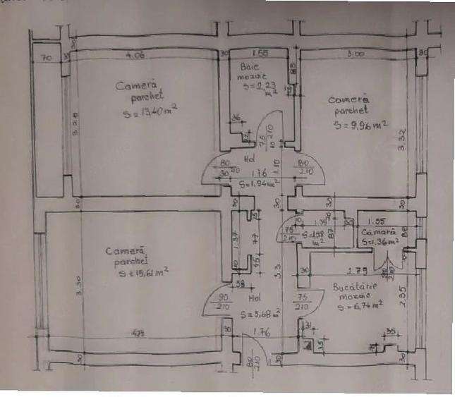 Apartament cu 3 camere decomandat în Rogerius