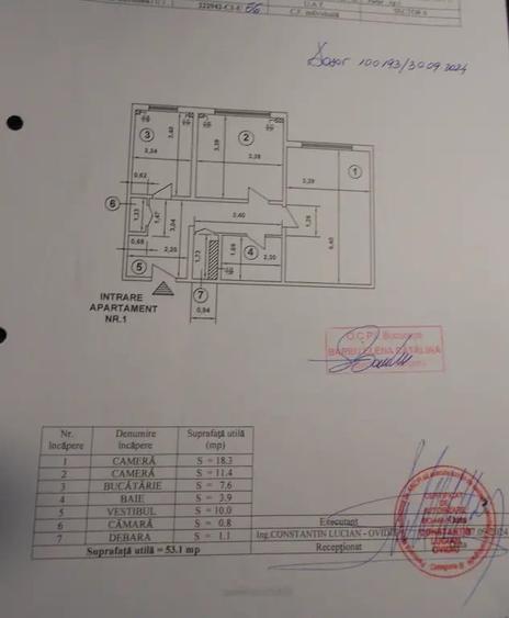 Apartament cu 2 camere decomandat în Militari