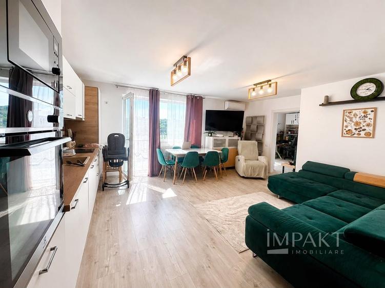 Apartament cu 3 camere semidecomandat, mobilat în Dâmbul Rotund