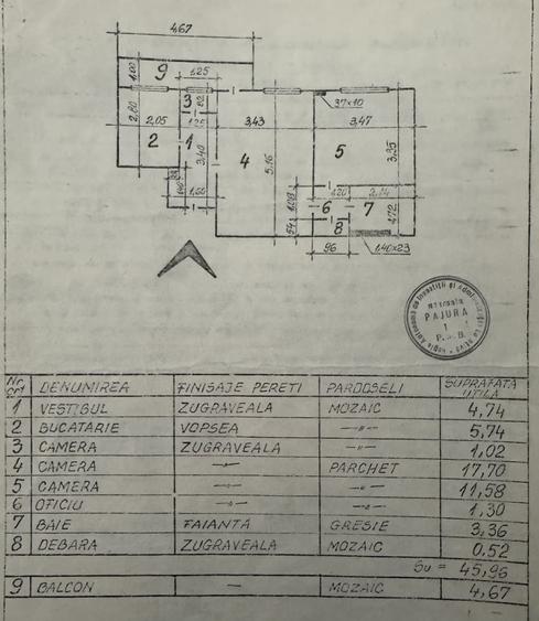 Apartament cu 2 camere semidecomandat, mobilat în Domenii