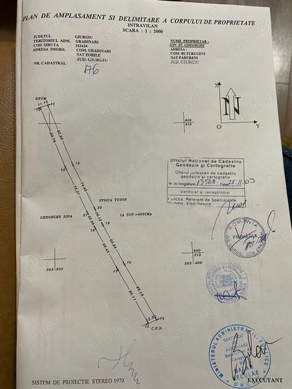 Teren de 3800 mp, în Grădinari