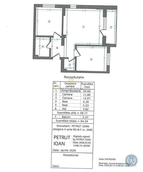 3 Camere spatioase, prima inchiriere, bloc nou, zona Grand Arena Mall - 12