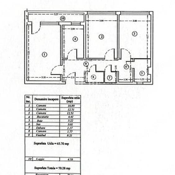 Apartament cu 3 camere decomandat, mobilat în Berceni