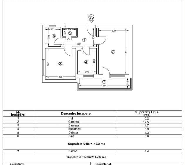 2 Camere 52mp Zona Tomis Nord- Str. Cismelei Renovat Gaze - 6