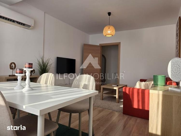 Apartament sptios Otopeni, parcul Unirii, utilat si mobilat. bloc cu l - 3