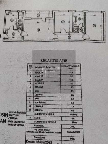 Apartament cu 3 camere semidecomandat, mobilat în Brâncoveanu