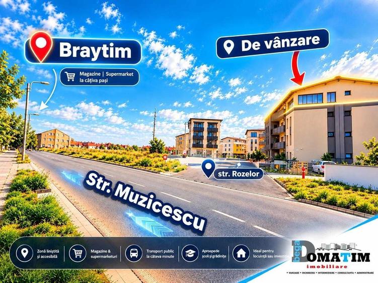 Apartament cu 2 camere în Braytim