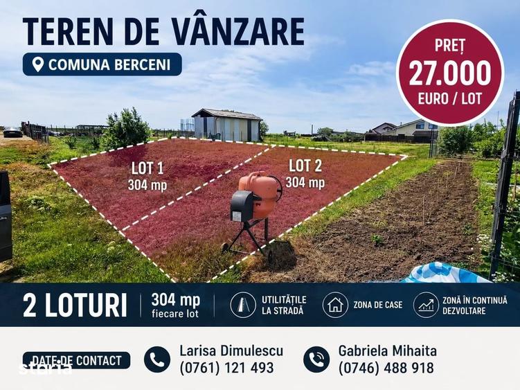Teren de 304 mp, în Berceni