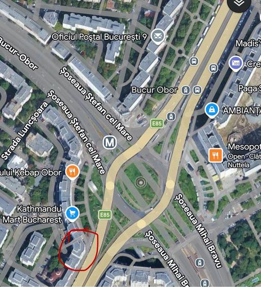 Apartament cu 2 camere decomandat în Obor