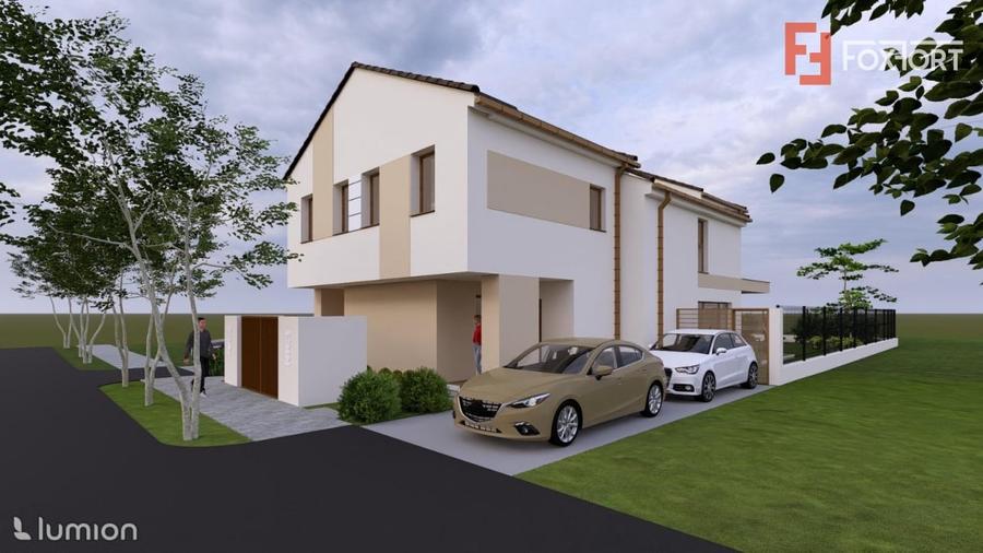 Duplex cu 4 camere cu Canalizare în Dumbrăvița