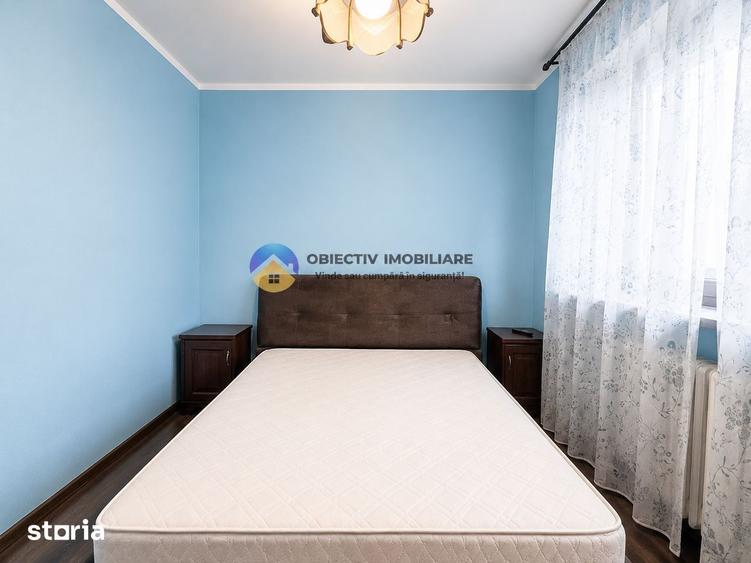 Apartament cu 3 camere semidecomandat, mobilat în Est