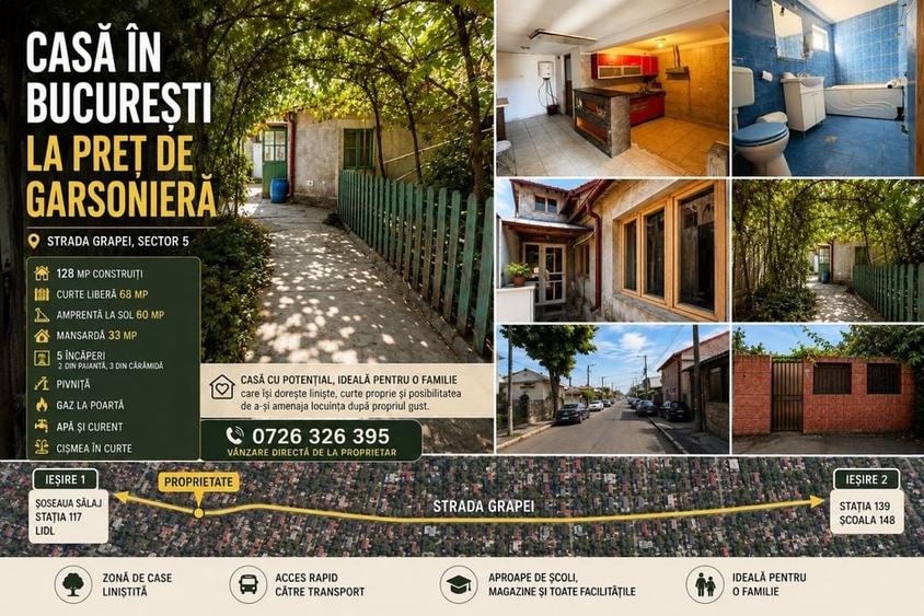 Casă cu 3 camere în Sălaj