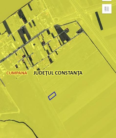 Teren agricol extravilan de 2250 mp, în Cumpăna