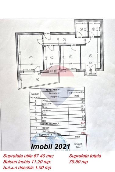 Apartament cu 3 camere decomandat în Sălaj
