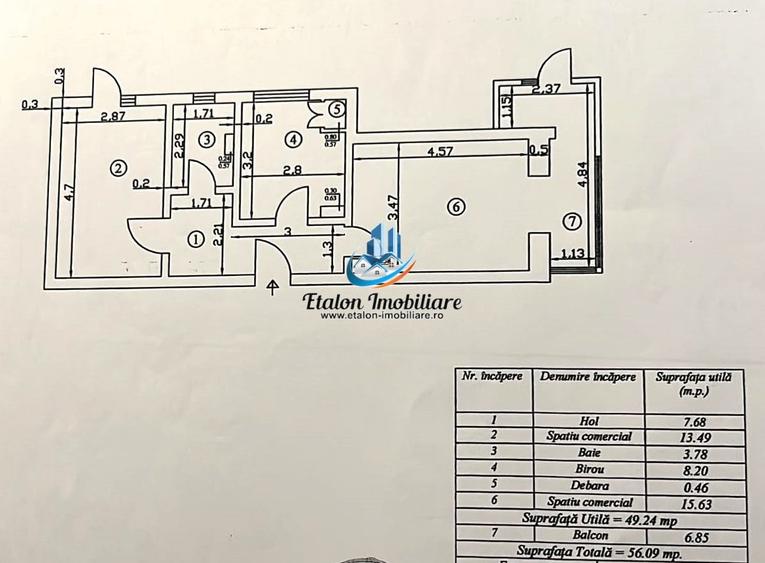 Apartament cu 2 camere decomandat în Mărăței