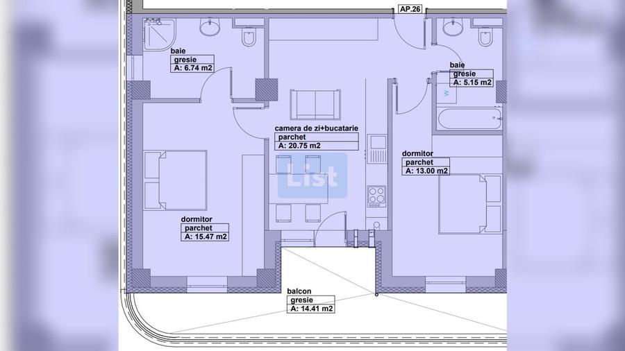 Apartament de vânzare, 3 camere, lift, balcon, zona Lupului, Baia Mare - 2