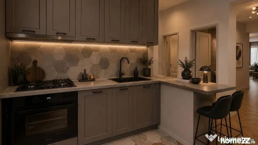 Apartament cu 3 camere semidecomandat în Aviatorilor
