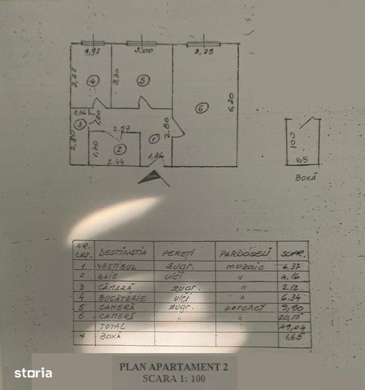 Apartament cu 2 camere în Centrul Civic