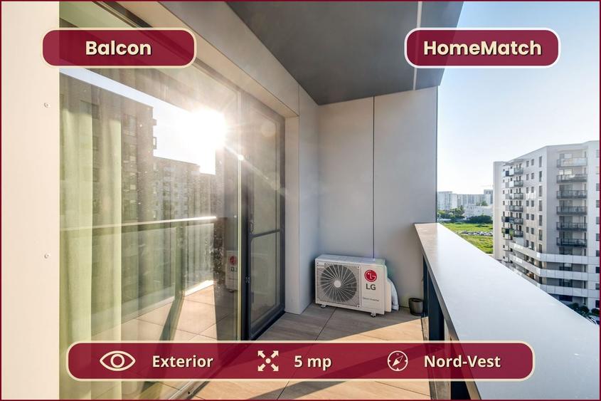 Apartament cu 2 camere semidecomandat, mobilat în Pipera