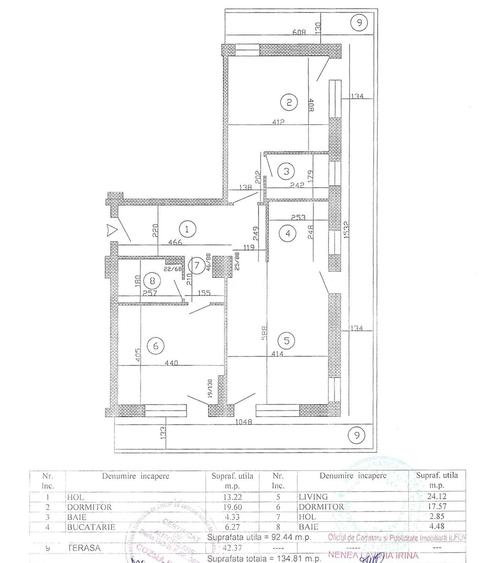Apartament cu 3 camere în Gruiu