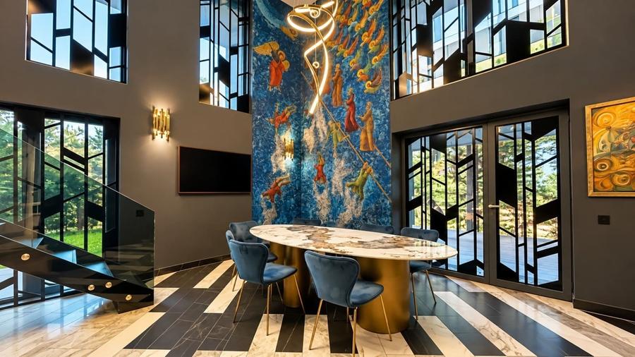 Penthouse cu 4 camere semidecomandat în Pipera