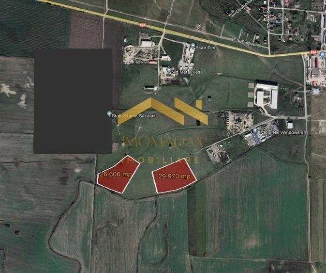 Teren Construcții intravilan de 26606 mp, în Săcălaz