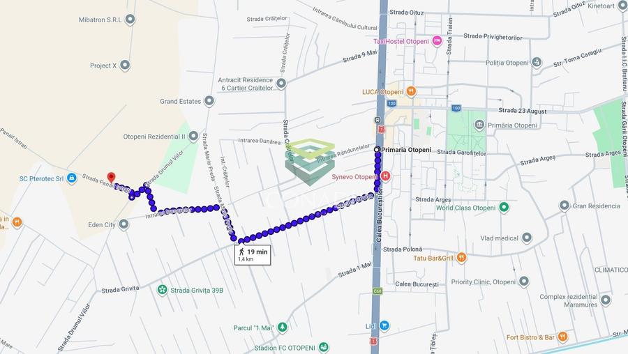 Teren Construcții intravilan de 28074 mp, în Vest