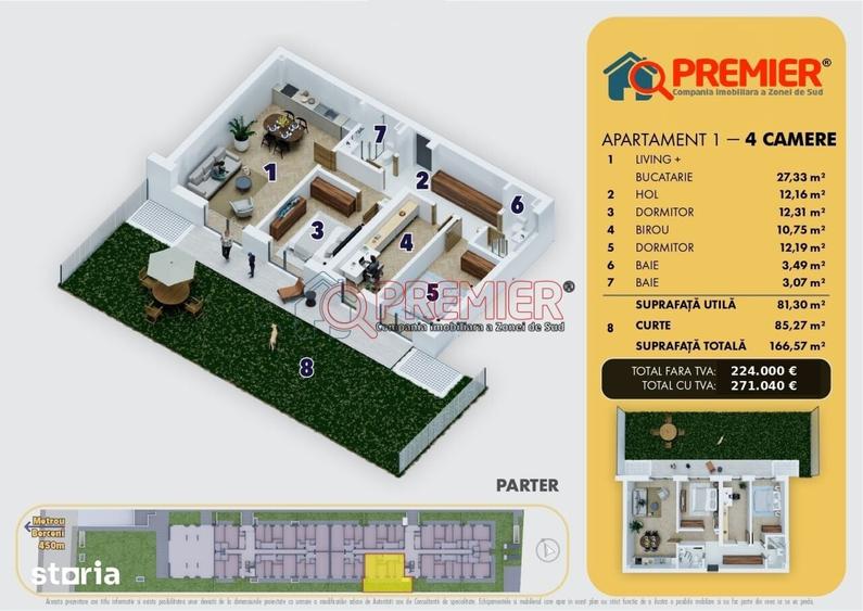 4 Camere cu Curte proprie 85 mp | Metrou Berceni - 5