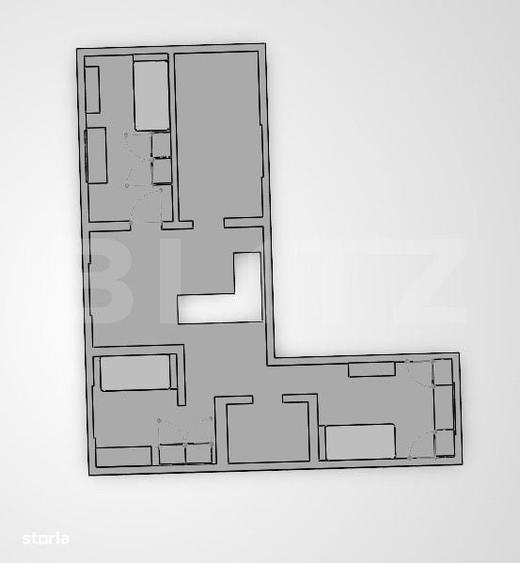 Apartament cu 4 camere decomandat în Lunca
