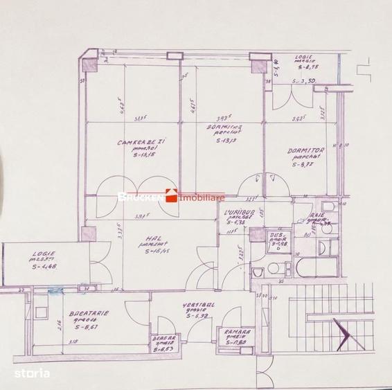 Apartament cu 4 camere în Ultracentral