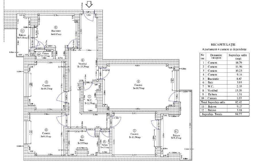Apartament cu 4 camere decomandat în Lacul Tei