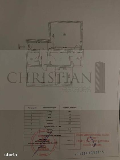 Apartament cu 2 camere decomandat în Valea Oltului