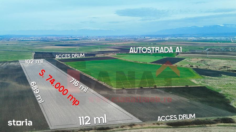 Teren de 74000 mp, în Șura Mică