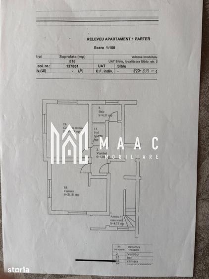 Apartament cu 2 camere în Turnișor