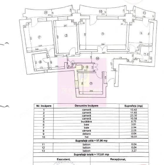 Apartament cu 4 camere decomandat în Lujerului