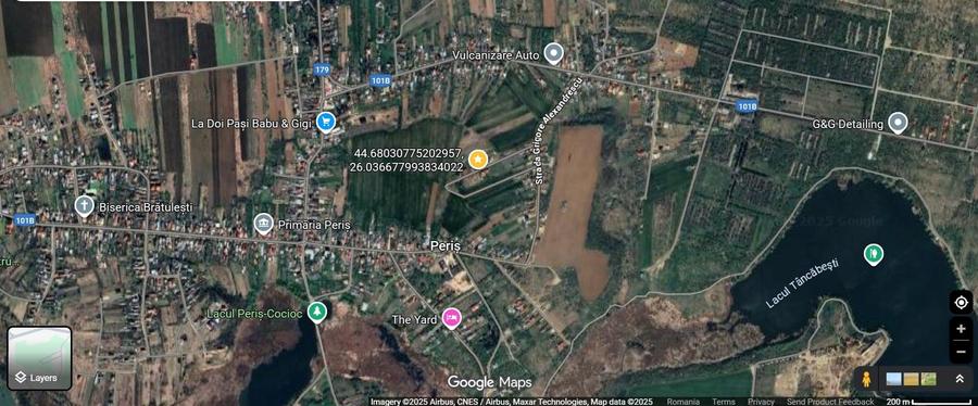 Teren Construcții intravilan de 470 mp, în Periș