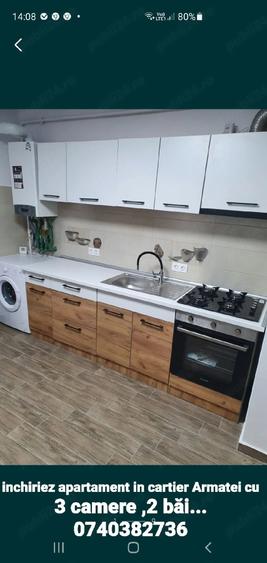 Apartament cu 3 camere decomandat în Central
