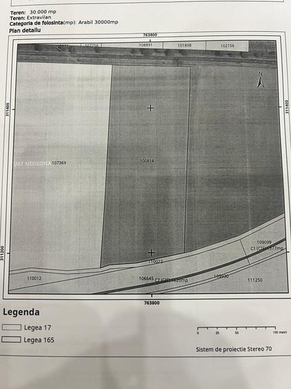 Teren Construcții extravilan de 30000 mp, în Central