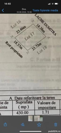 Teren de 430 mp, în Domnești
