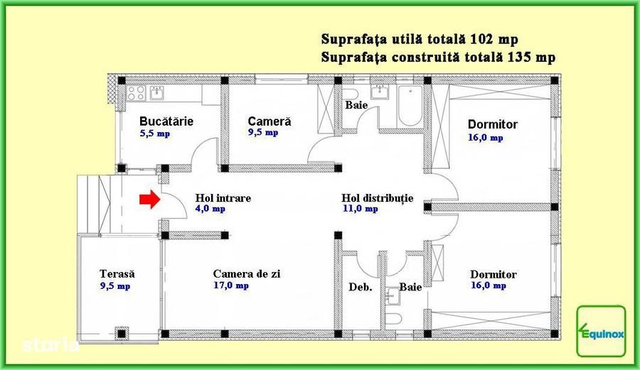 Casă cu 4 camere decomandat cu Teren 450 Mp în Strejnicu