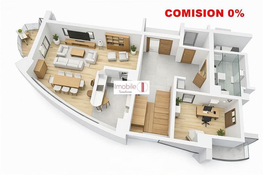 Penthouse cu 4 camere decomandat în Mănăștur
