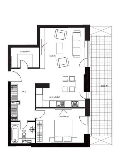 Apartament cu 2 camere în Pipera